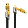 The best-selling 65w mecha four-in-one data cable and two-to-two charging cable are suitable for fast charging of power supplies for various models Item Picture